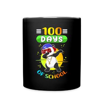 100 jours d’école Enfants Élèves Cadeau d’école - Mug uni - noir - Devant