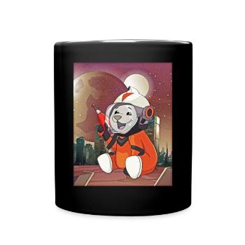 Atom Punk Esthétique Vaporwave Futuriste Ours - Mug uni - noir - Devant