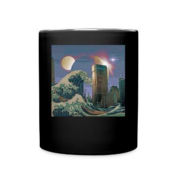 Atom Punk Esthétique Vaporwave Futuriste - Mug uni - noir - Devant