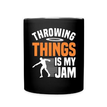 Discus Throw Discus Thrower Athletics Discus - Full Colour Mug - black - Front