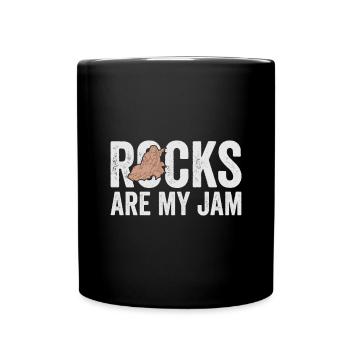 Les roches sont mes minerais de confiture collectant des minéraux et des minéraux - Mug uni - noir - Devant
