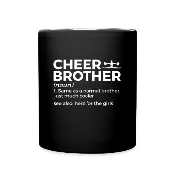 Funny Cheer Brother Définition - Mug uni - noir - Devant