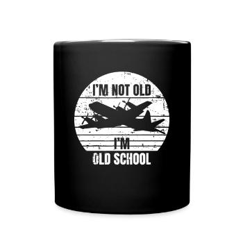 Rétro Je ne suis pas vieux Je suis Old School P-3 Orion Patrolo - Mug uni - noir - Devant