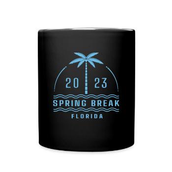 Passende Spring Break Strandurlaubsidee - Florid - Tasse einfarbig - Schwarz - Vorne