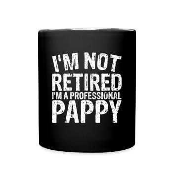 Idée de Noël pour hommes Je ne suis pas à la retraite Je suis un professi - Mug uni - noir - Devant
