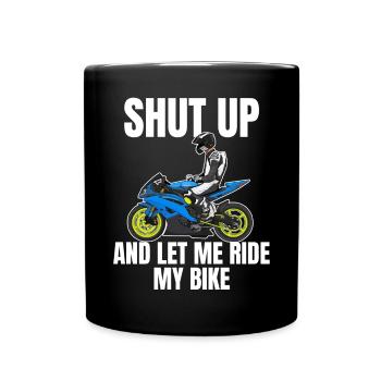 Motorcycle Lifestyle / Motorcycle / Motorcycles biker - Full Colour Mug - black - Front