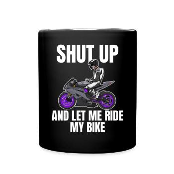 Motorcycle Lifestyle / Motorrad / Motorräder biker - Tasse einfarbig - Schwarz - Vorne