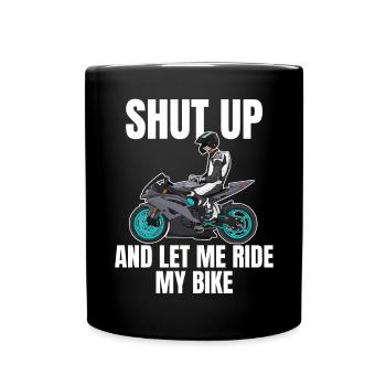Motorcycle Lifestyle / Motorrad / Motorräder biker - Tasse einfarbig - Schwarz - Vorne