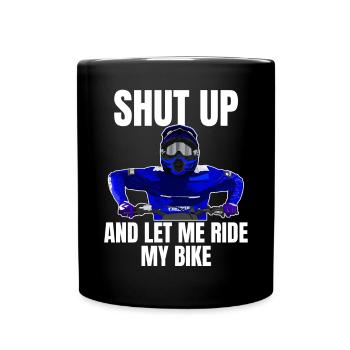 Motocross / Enduro / Freestyle mx / Dirtbike retro - Full Colour Mug - black - Front