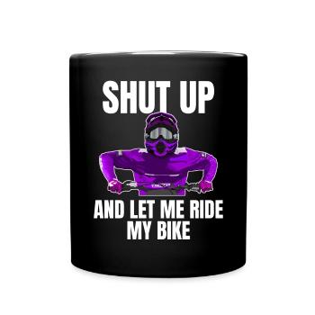 Motocross / Enduro / Freestyle mx / Dirtbike retro - Full Colour Mug - black - Front