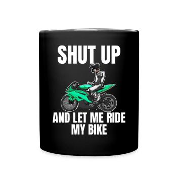 Motorcycle Lifestyle / Motorrad / Motorräder biker - Tasse einfarbig - Schwarz - Vorne