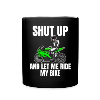 Motorcycle Lifestyle / Motorcycle / Motorcycles biker - Full Colour Mug - black - Front
