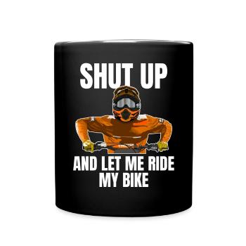 Motocross / Enduro / Freestyle mx / Dirtbike retro - Full Colour Mug - black - Front