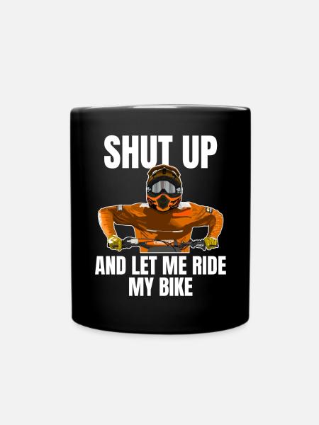 Motocross / Enduro / Freestyle mx / Dirtbike retro - Tasse einfarbig - Schwarz