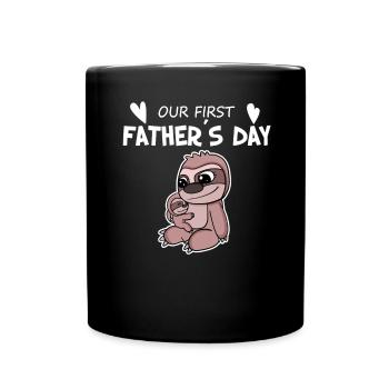 Fête des pères - Premier cadeau pour la fête des pères - Mug uni - noir - Devant