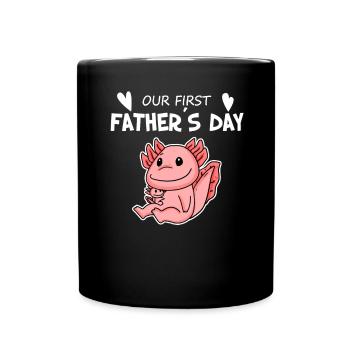 Fête des pères - Premier cadeau pour la fête des pères - Mug uni - noir - Devant