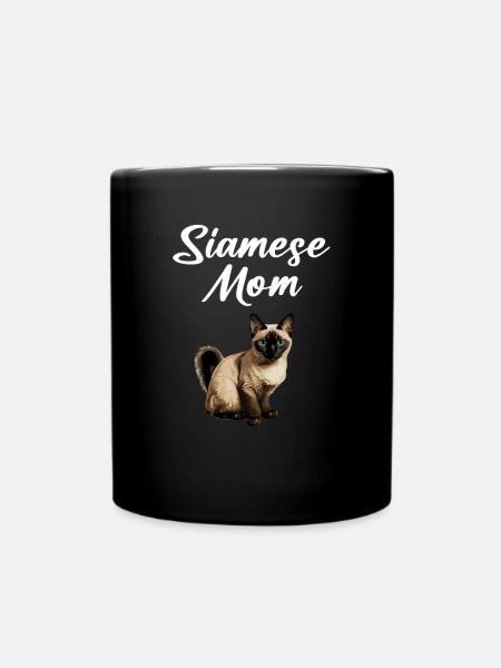 siamese cat - Tasse einfarbig - Schwarz