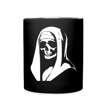 Der Reiz der Dunkelheit Unheilige Nonne, Gotik und Oc - Tasse einfarbig - Schwarz - Vorne