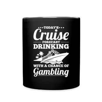 Lustiges Cruising - Tasse einfarbig - Schwarz - Vorne