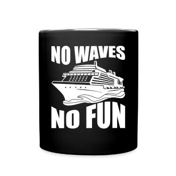 Drôle de bateau de croisière - Mug uni - noir - Devant