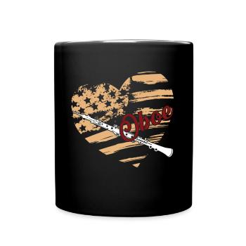 Oboe Oboe Flag - Full Colour Mug - black - Front