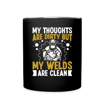 Welder Funny Saying Conceptions de soudage - Mug uni - noir - Devant