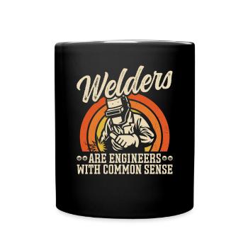 Welder Funny Saying Conceptions de soudage - Mug uni - noir - Devant