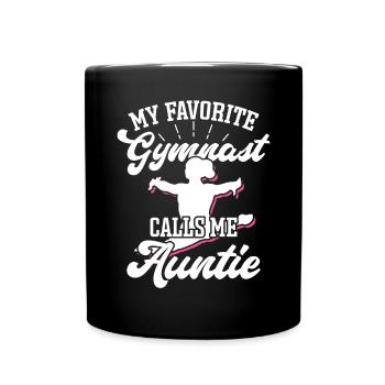 Funny Gymnastics for Girls - Full Colour Mug - black - Front