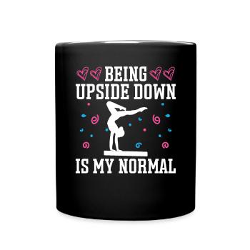 Funny Gymnastics for Girls - Full Colour Mug - black - Front
