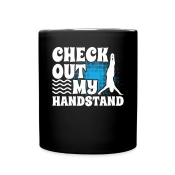 Funny Gymnastics for Girls - Full Colour Mug - black - Front