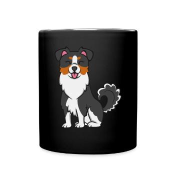 Berger australien miniature - Mug uni - noir - Devant
