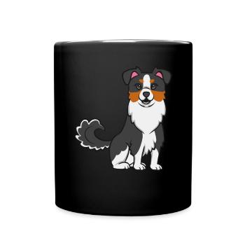 Miniature Australian Shepherd - Full Colour Mug - black - Front