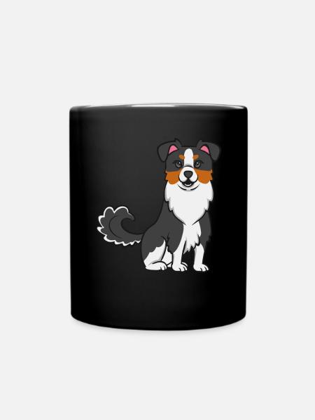 Miniature Australian Shepherd - Tasse einfarbig - Schwarz