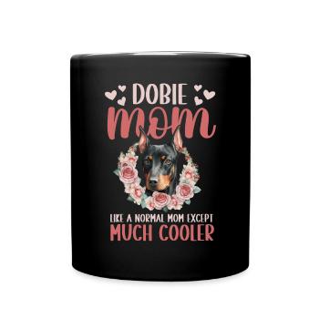 Doberman Pinscher Chien Dobie - Mug uni - noir - Devant