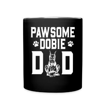 Doberman Pinscher Chien Dobie - Mug uni - noir - Devant
