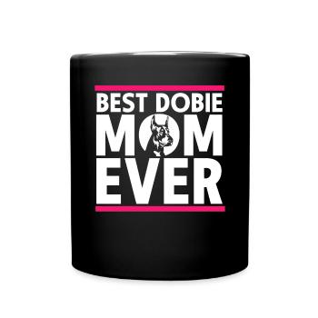 Doberman Pinscher Chien Dobie - Mug uni - noir - Devant