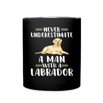 Labrador Liebhaber Geschenke - Tasse einfarbig - Schwarz - Vorne
