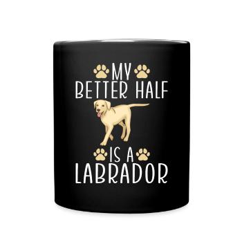 Labrador Lover Gifts - Full Colour Mug - black - Front