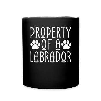 Labrador Liebhaber Geschenke - Tasse einfarbig - Schwarz - Vorne