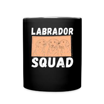 Labrador Liebhaber Geschenke - Tasse einfarbig - Schwarz - Vorne