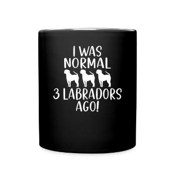 Labrador Liebhaber Geschenke - Tasse einfarbig - Schwarz - Vorne