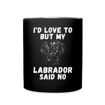 Labrador Liebhaber Geschenke - Tasse einfarbig - Schwarz - Vorne