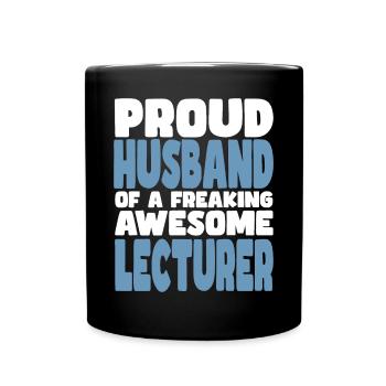 Fière épouse d’un sacré bon conférencier - Mug uni - noir - Devant