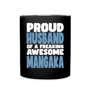 Fière épouse d’un sacré bon mangaka - Mug uni - noir - Devant