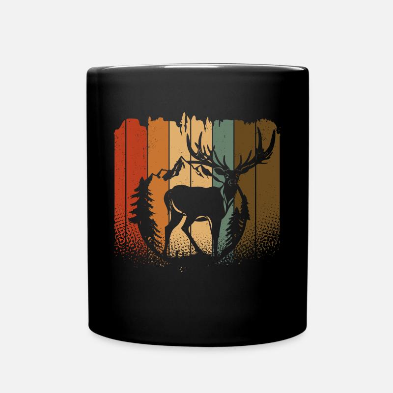 Elch - Tasse einfarbig - Schwarz