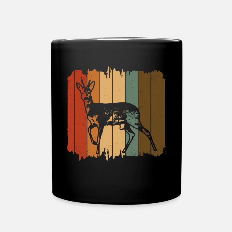 Roe deer - Full Colour Mug - black