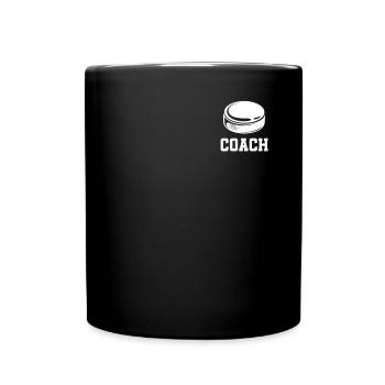 Eishockey Ice Hockey Coach - Full Colour Mug - black - Front