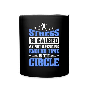 Discus Throw Discus Thrower Athletics Discus - Full Colour Mug - black - Front