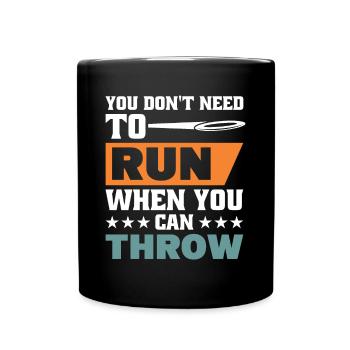 Discus Throw Discus Thrower Athletics Discus - Full Colour Mug - black - Front