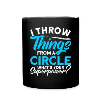 Discus Throw Discus Thrower Athletics Discus - Full Colour Mug - black - Front